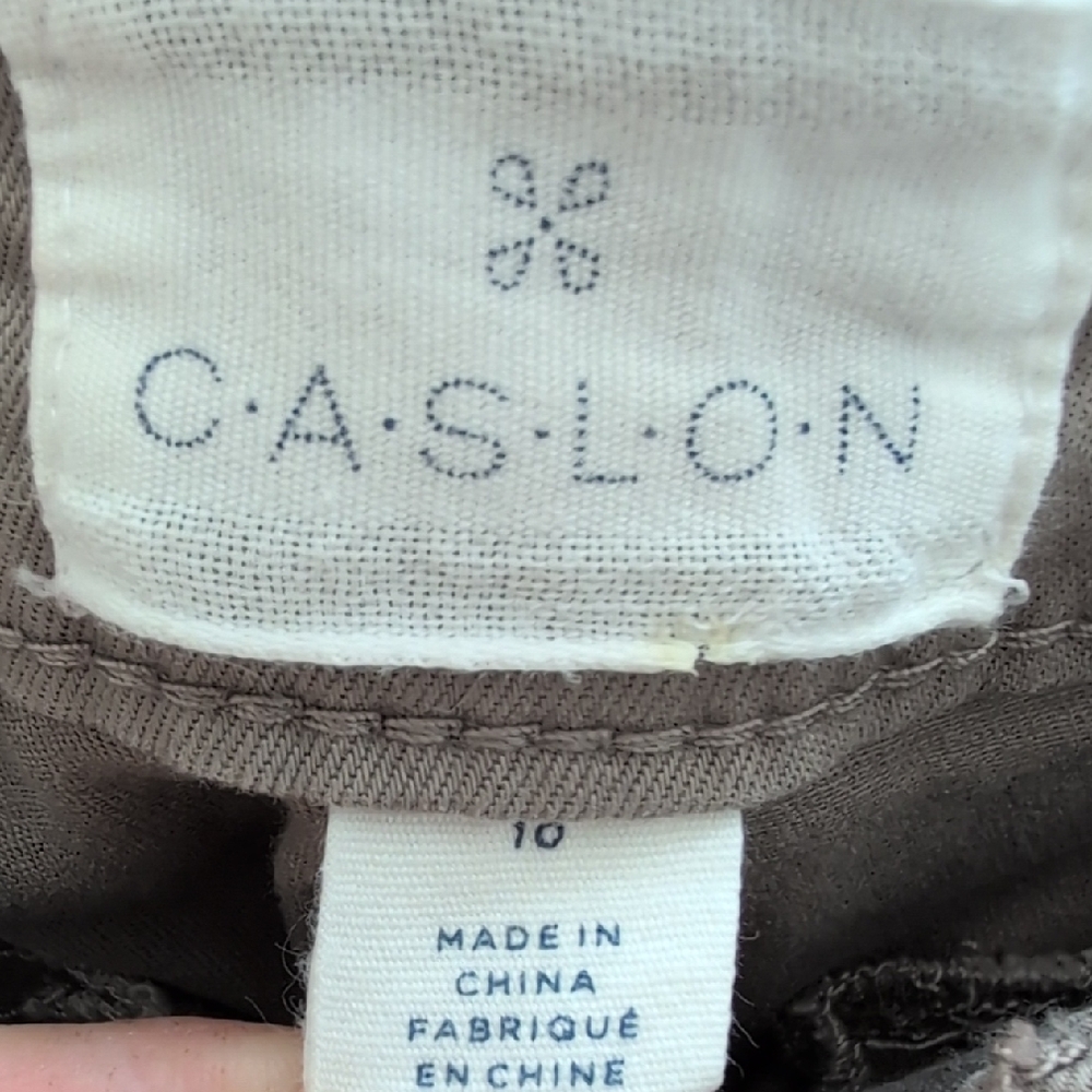 Nordstrom Caslon Khaki tan Chino Pants Size 10 - Picture 5 of 10